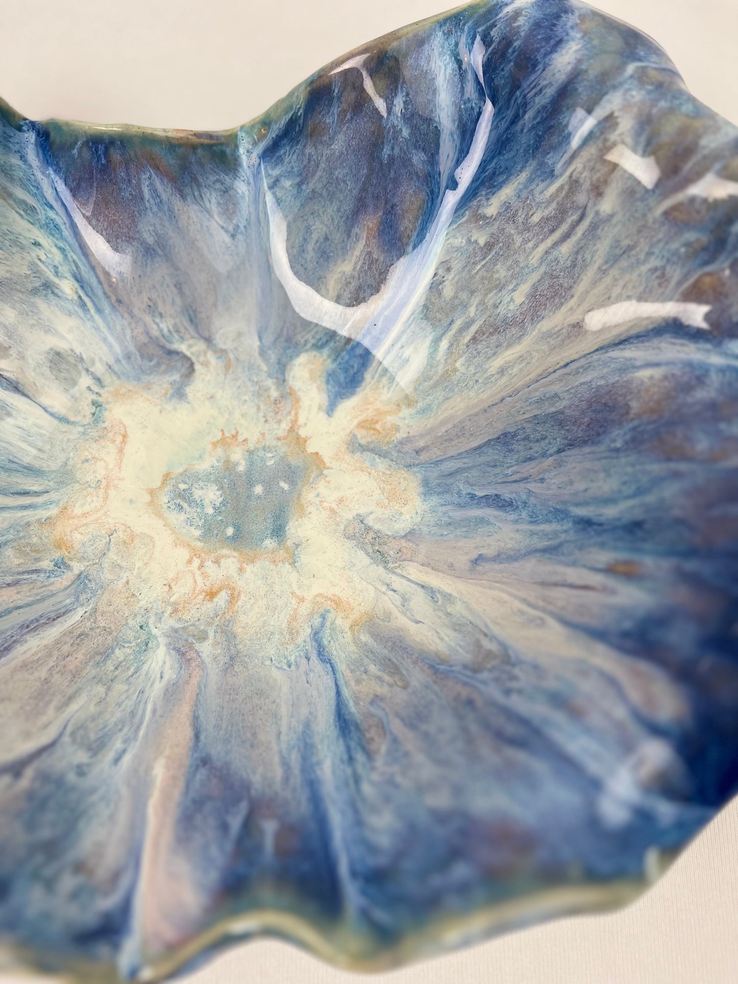 Blue Stoneware Bowl-Large