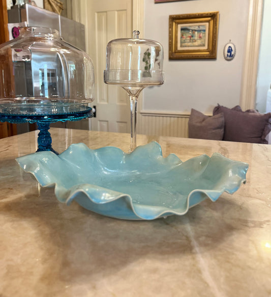 Blue Stoneware Platter