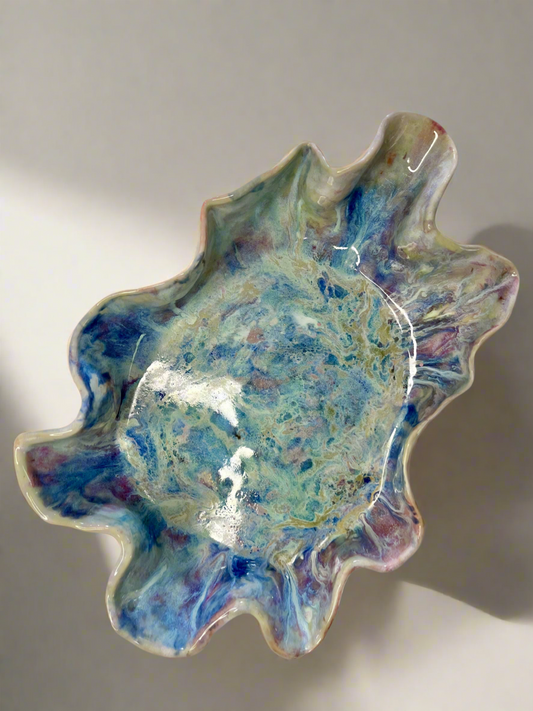 Multicolored Stoneware Bowl