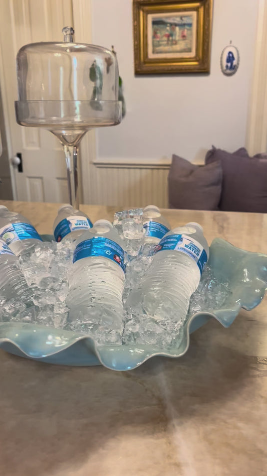 Blue Stoneware Platter